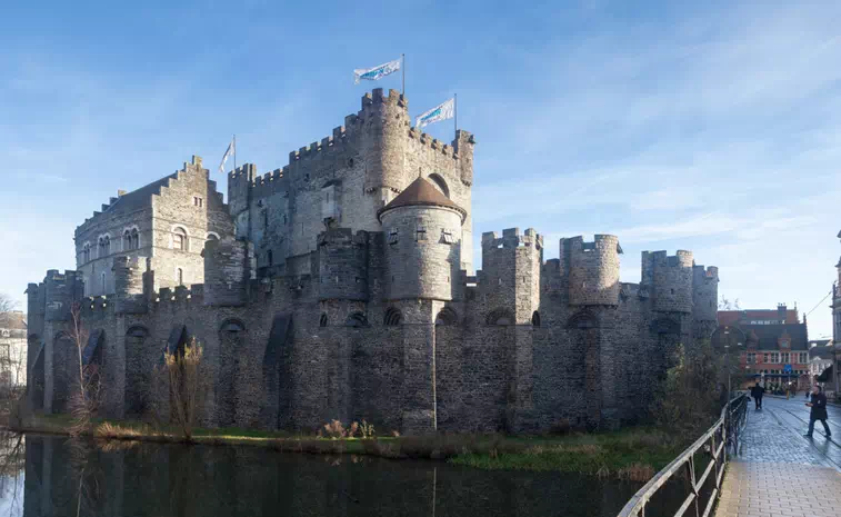 Ghents Gravensteen and Old Town