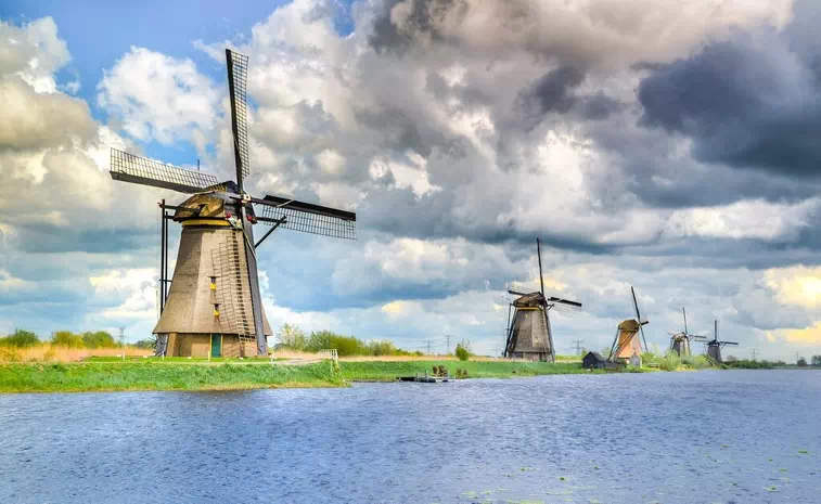 The Windmills of Kinderdijk