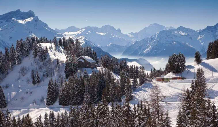 Villars-Sur-Ollon Village Switzerland